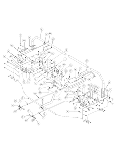 Control Assembly Diagram and Parts List for M54-HN 53BB5ETW750-24-HP Cub Cadet Lawn Tractor